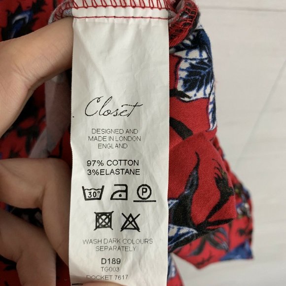 Closet London SZ 12 US 8 Floral Print Dress - Picture 5 of 8